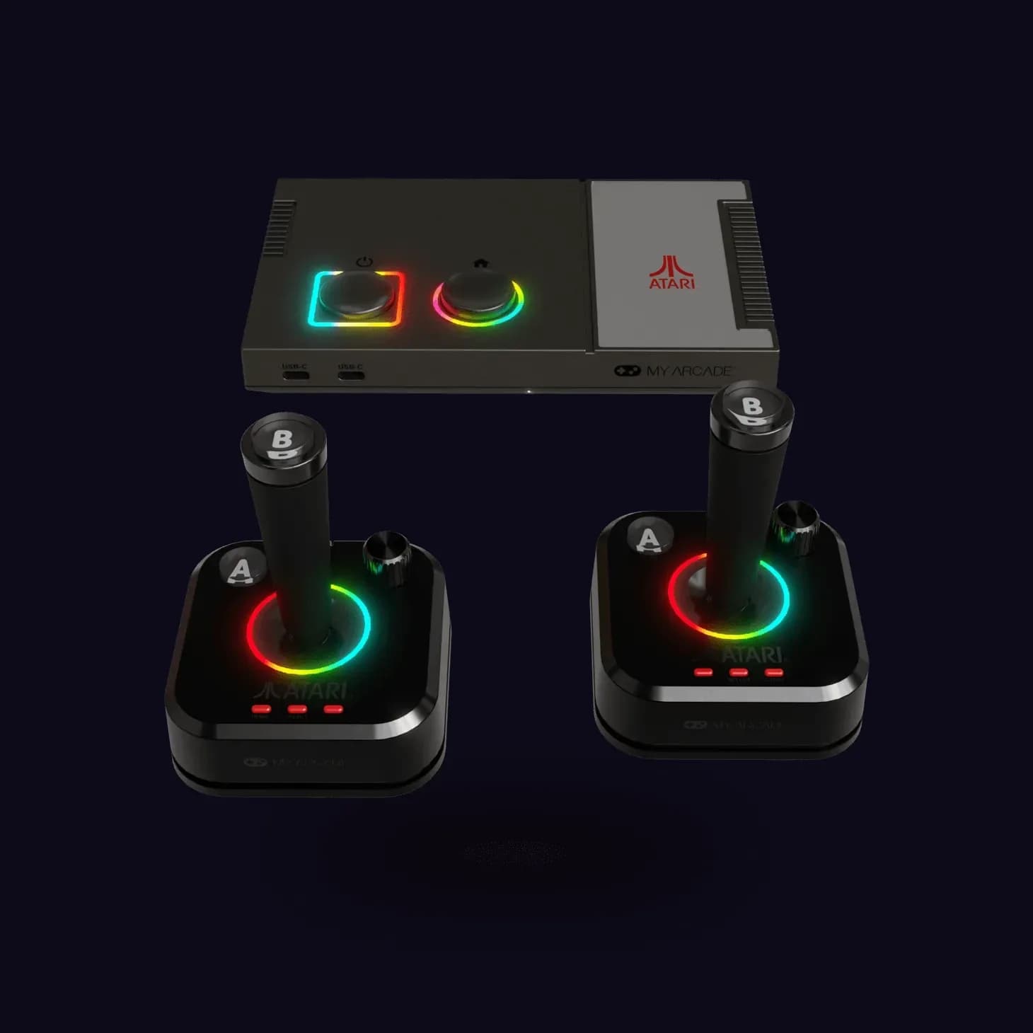HDMI-консоль Gamestation Pro с двумя беспроводными джойстиками для игры на телевизоре